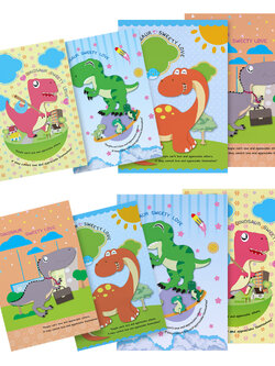 สมุดเขียน ปกพลาสติก ลายไดโนเสาร์