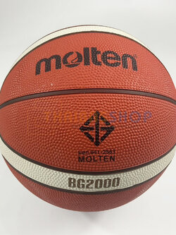 (ของแท้ 100%) บาสเกตบอล ลูกบาสเกตบอล Molten รุ่น BG2000 บาสเกตบอลยาง Size7 ของแท้ มี มอก.