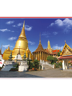 Jigsaw Puzzle ตัวต่อจิ๊กซอว์ 500 ชิ้น T049 Architecture สิ่งก่อสร้าง Temple Emerald Buddha Thailand รูปวัดพระแก้ว ประเทศไทย MagicLand6