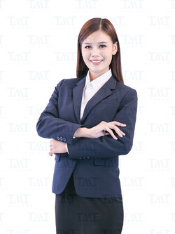 ชุดสูทสากล สีกรมท่า ผู้หญิง - (พร้อมกระโปรง)