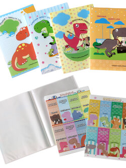 แฟ้มแคตตาล็อก A4 ปกลายไดโนเสาร์