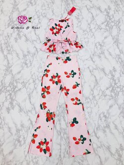 Korea Set เซ็ทเสื้อกับกางเกงขาม้าสุดน่ารัก