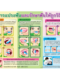โปสเตอร์ความรู้ การแปรงและรักษาฟันให้ถูกวิธี No.283