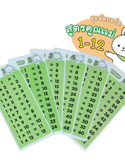 ชุดจัดบอร์ด สูตรคูณลายกระต่าย