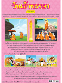 First Day of The Buddhist Lent Educational Posters No.484
