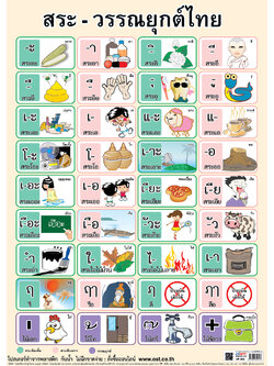 โปสเตอร์ความรู้ สระ-วรรณยุกต์ไทย No.092