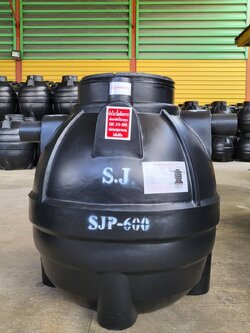 ถังบำบัดน้ำเสีย 600 ลิตร มีเดีย จุลินทรีย์ พร้อมอุปกรณ์ ส่งฟรีกทม.ฯ (ค่าส่งถังละ250บาท ชลบุรี ระยอง ฉะเชิงเทรา นครนายก อยุธยา )