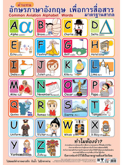 โปสเตอร์ความรู้ คำแทนอักษรภาษาอังกฤษ No.090