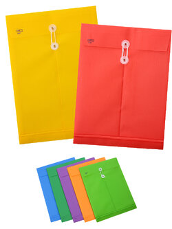 ซองพลาสติก ผูกเชือก สีสด