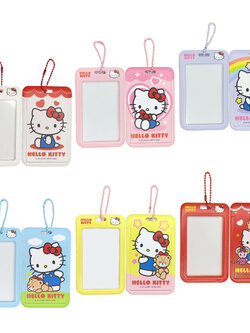 Card Holder Hello Kitty Sanrio Keychain ป้ายชื่อซานริโอ พวงกุญแจคิตตี้ ที่ใส่บัตรลิขสิทธิ์ MagicLand6