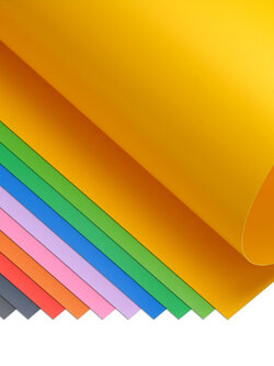 แผ่นพลาสติกพีพี 53x75 ซม. 500 ไมครอน สีทึบ