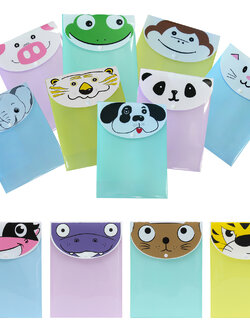 ซองกระดุม A4 เพิ่มช่องใส่เอกสาร ลาย Animals