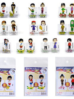 ที่คั่นหนังสือ Bookmark F-Lock ลายอาเซียน