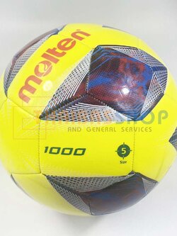 (ของแท้ 100%) ลูกฟุตบอล ลูกบอล molten F5A1000-Y ของแท้ ลูกฟุตบอลหนังเย็บ เบอร์5