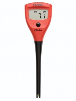Checker pH Tester เครื่องวัด pH ดิจิตอล ยี่ห้อ Hanna [USA] รุ่น HI98103 (ทศนิยม 1 ตำแหน่ง มีปุ่มแคลลิเบรตจากตัวเครื่อง)