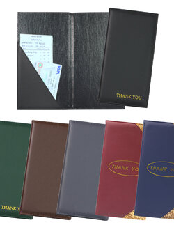 สมุดเดินบิล สมุดใส่บิล ด้านในบุหนังเทียม