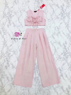 Korea Set เซ็ทเสื้อกับกางเกงขายาวแสนสวย