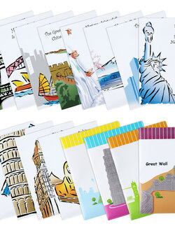 แฟ้มซอง A4 พิมพ์ลายแลนด์มาร์ค Identiland