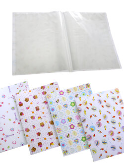 แฟ้มแคตตาล็อก A4 20 ช่อง ปกลาย FCBU