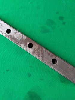 รางลิเนีย ขนาดโต 53 มม. ยาว 78 ซม. มีสนิมผิว