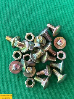 สกรูหัวร่ม พร้อมตัวเมีย ขนาด 6x16 mm. ของใหม่ ถุงละ 50 ตัว จัดชุด 3 ถุง