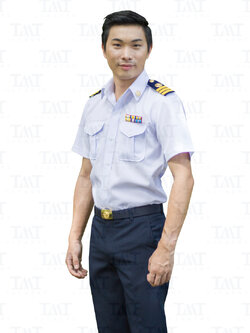 ชุดเครื่องแบบปฏิบัติการครูเอกชน-ชาย แขนสั้น