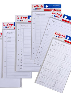 Notepad Refills for 6 Ring Binder Organizer