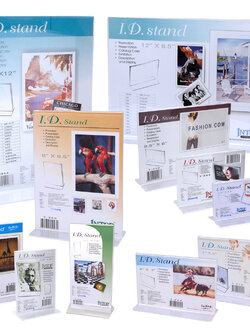 Double-Sided Clear Acrylic Sign Holders series T