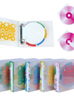 แฟ้มห่วงใส่ CD พร้อมอินเด็กซ์ 5 หยัก CD-523