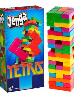 Game Puzzle Tetris Tower Creative Logic Brain Education Toy เกมหอคอยเตตริส ตึกถล่ม ปริศนา ฝึกความคิด พัฒนาIQ สมาธิ