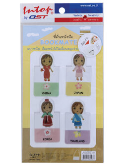 ที่คั่นหนังสือ Bookmark F-Lock ลายนานาชาติ