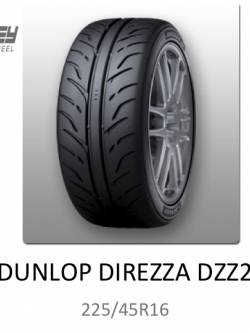 DUNLOP DIREZZA DZZ2 225/45R16