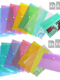 ซองกระดุม แนวนอน สีใส