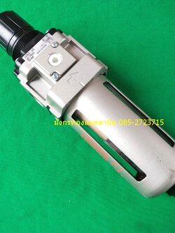 ดักน้ำ ปรับแรงดัน ยี่ห้อ SMC รุ่น AWM40-04D ปรับแรงดันได้ 0.1-0.85MPa