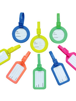 ป้ายชื่อคล้องกระเป๋า Luggage Tag พลาสติกพีวีซี