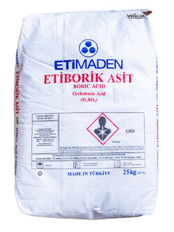 ETIBORIK ASIT (Granular) ผงจุลธาตุโบรอน 17% กรดบอริก (Boric Acid Granular 99%) บรรจุ 25 กิโลกรัม