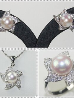 ชุดเซ็ตตัวเรือนไข่มุกแท้