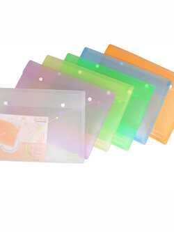 ซองกระดุม A4 แนวนอน 641Q ลายเรนโบว์