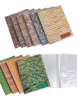 แฟ้มแคตตาล็อก A4 20 ช่อง ปกลาย Texture