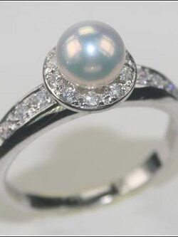 แหวนไข่มุกแท้