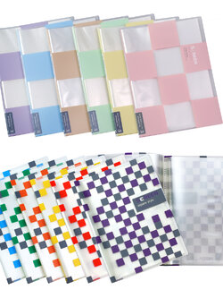 แฟ้มแคตตาล็อก A4 20 ช่อง ปกใสพิมพ์สกรีน