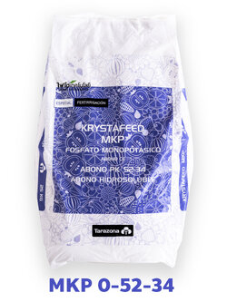 KRYSTAFEED MKP ปุ๋ยเกล็ด 0-52-34 Monopotassium Phosphate (KH2PO4) จาก Tarazona สเปน บรรจุ 25 กิโลกรัม