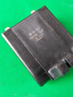 คาปาซิเตอร์ พานาโซนิค รุ่น SH-DPY 400VAC 12uF ของใหม่เหลือจากการใช้งาน