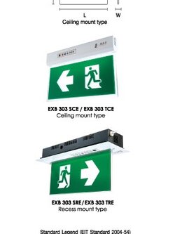 ป้ายทางออกฉุกเฉิน MAX BRIGHT รุ่น EXB 303 SVCE