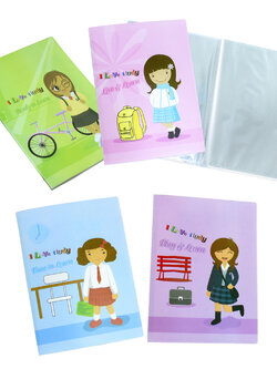 แฟ้มแคตตาล็อก A4 20ช่อง ปกลาย I Love Study