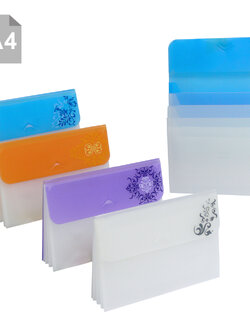 ซองใส่เอกสาร A4 สไลด์พ็อคเก็ต ลายแอนทีค