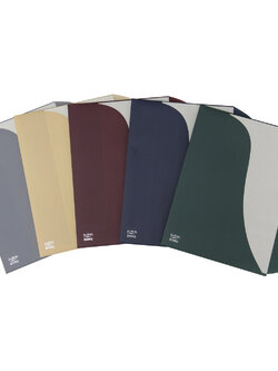 แฟ้มซอง 2 ชั้น A4 สีเข้ม ลายลินิน 208Q