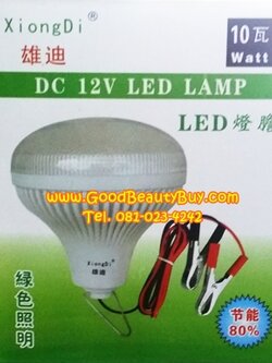 หลอดไฟ LED Lamp 12V DC รุ่นแสงสีขาว ฝาขุ่น 10Watts