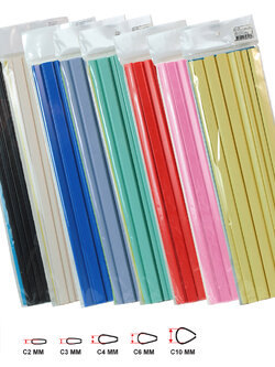 Slide Binder Bars 14 inch C-section Shape 10 pieces
