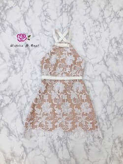 VT Dress เดรสโชว์หลังสุดแซ่บ (ขาว)